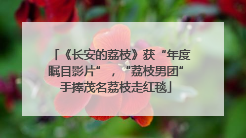《长安的荔枝》获“年度瞩目影片”，“荔枝男团”手捧茂名荔枝走红毯