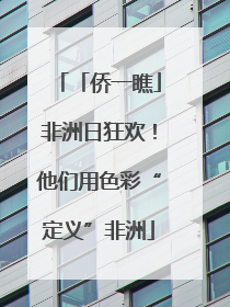 「侨一瞧」非洲日狂欢！他们用色彩“定义”非洲