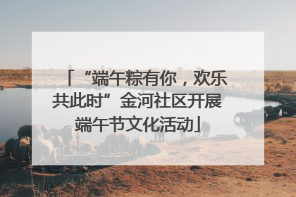 “端午粽有你，欢乐共此时”金河社区开展端午节文化活动