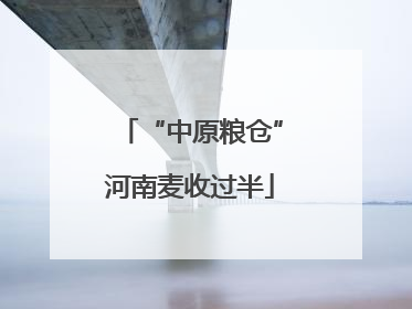 “中原粮仓”河南麦收过半