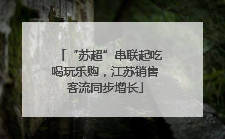 “苏超”串联起吃喝玩乐购，江苏销售客流同步增长