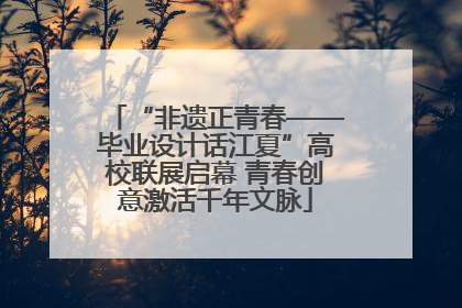 “非遗正青春——毕业设计话江夏”高校联展启幕 青春创意激活千年文脉