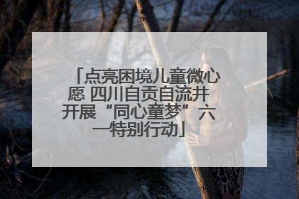 点亮困境儿童微心愿 四川自贡自流井开展“同心童梦”六一特别行动