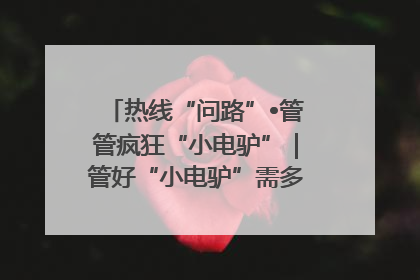 热线“问路”•管管疯狂“小电驴”｜管好“小电驴”需多部门形成合力