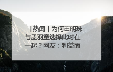 热闻｜为何董明珠与孟羽童选择此时在一起？网友：利益面前啥都能和解