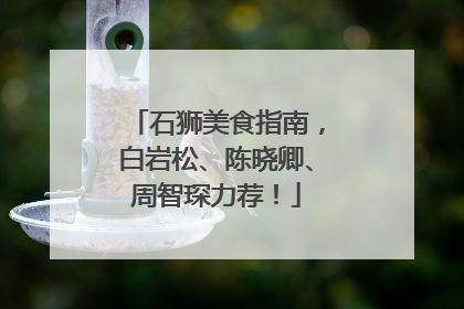石狮美食指南，白岩松、陈晓卿、周智琛力荐！