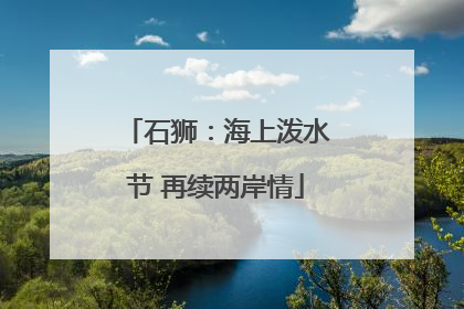石狮：海上泼水节 再续两岸情