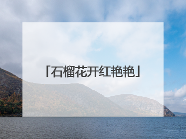 石榴花开红艳艳