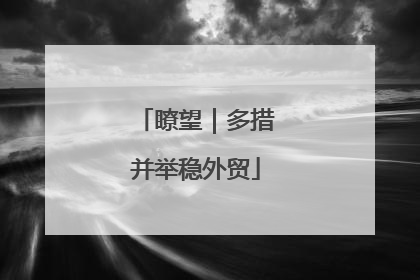 瞭望｜多措并举稳外贸