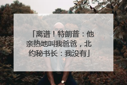 离谱！特朗普：他亲热地叫我爸爸，北约秘书长：我没有