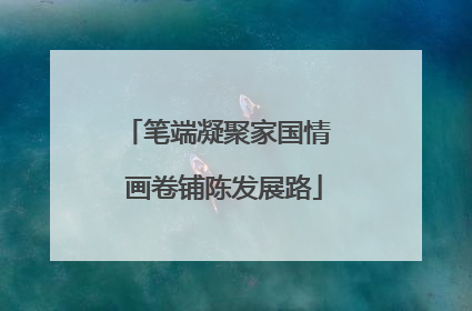 笔端凝聚家国情  画卷铺陈发展路
