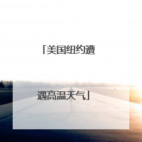 美国纽约遭遇高温天气