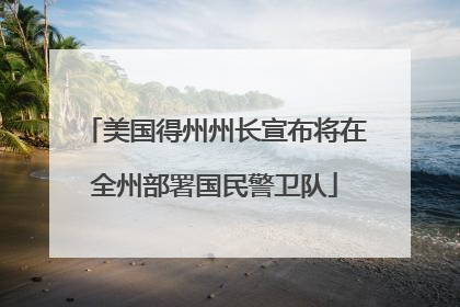 美国得州州长宣布将在全州部署国民警卫队