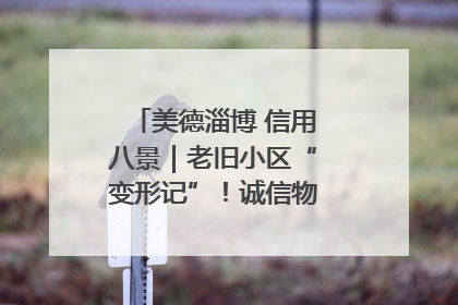 美德淄博 信用八景｜老旧小区“变形记”！诚信物业焐热居民心窝