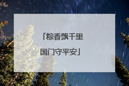 粽香飘千里 国门守平安
