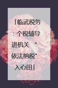 临武税务：个税辅导进机关 “依法纳税”入心田