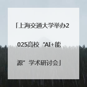 上海交通大学举办2025高校“AI+能源”学术研讨会