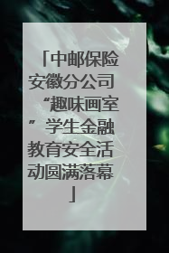 中邮保险安徽分公司“趣味画室”学生金融教育安全活动圆满落幕