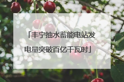 丰宁抽水蓄能电站发电量突破百亿千瓦时