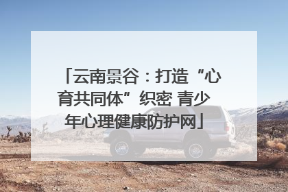 云南景谷：打造“心育共同体”织密 青少年心理健康防护网