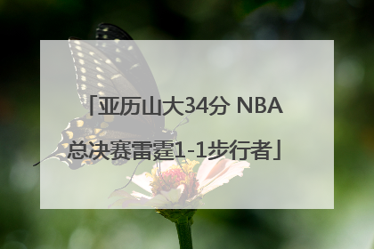 亚历山大34分 NBA总决赛雷霆1-1步行者