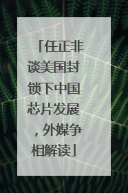 任正非谈美国封锁下中国芯片发展，外媒争相解读