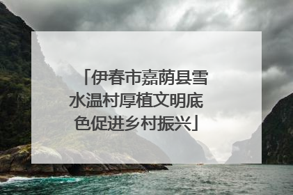 伊春市嘉荫县雪水温村厚植文明底色促进乡村振兴