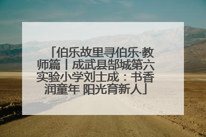 伯乐故里寻伯乐·教师篇丨成武县郜城第六实验小学刘士成：书香润童年 阳光育新人