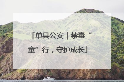 单县公安｜禁毒“童”行，守护成长