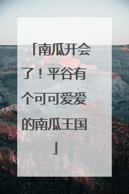 南瓜开会了！平谷有个可可爱爱的南瓜王国