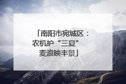 南阳市宛城区：农机护“三夏” 麦浪映丰景