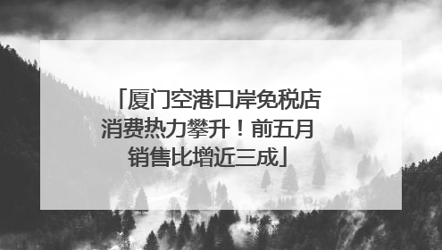 厦门空港口岸免税店消费热力攀升！前五月销售比增近三成