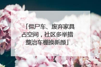 僵尸车、废弃家具占空间，社区多举措整治车棚换新颜
