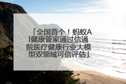 全国首个！蚂蚁AI健康管家通过信通院医疗健康行业大模型双领域可信评估