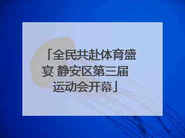 全民共赴体育盛宴 静安区第三届运动会开幕