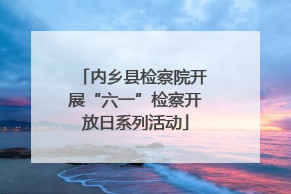 内乡县检察院开展“六一”检察开放日系列活动