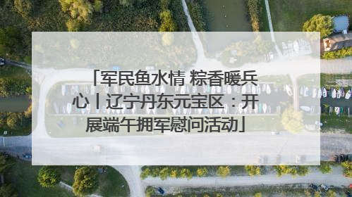 军民鱼水情 粽香暖兵心丨辽宁丹东元宝区：开展端午拥军慰问活动