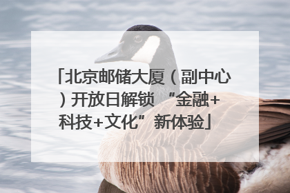 北京邮储大厦（副中心）开放日解锁 “金融+科技+文化”新体验