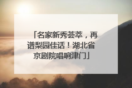 名家新秀荟萃，再谱梨园佳话！湖北省京剧院唱响津门