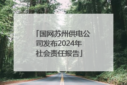 国网苏州供电公司发布2024年社会责任报告