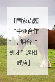 国家点题“中亚合作”，烟台“引才”遥相呼应