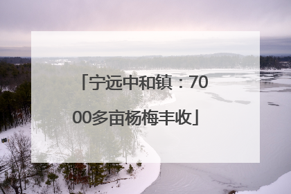 宁远中和镇：7000多亩杨梅丰收