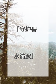 守护碧水清波