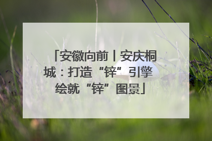 安徽向前丨安庆桐城：打造“锌”引擎 绘就“锌”图景