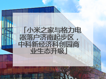 小米之家与格力电器落户济南起步区，中科新经济科创园商业生态升级