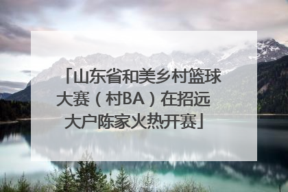 山东省和美乡村篮球大赛(村BA)在招远大户陈家火热开赛