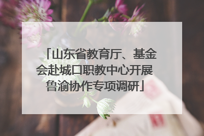 山东省教育厅、基金会赴城口职教中心开展鲁渝协作专项调研