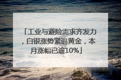 工业与避险需求齐发力，白银涨势紧逼黄金，本月涨幅已逾10%