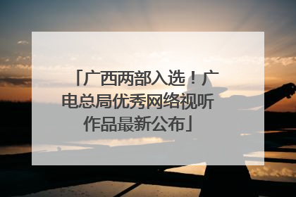 广西两部入选！广电总局优秀网络视听作品最新公布