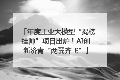 年度工业大模型“揭榜挂帅”项目出炉！AI创新济青“两翼齐飞”